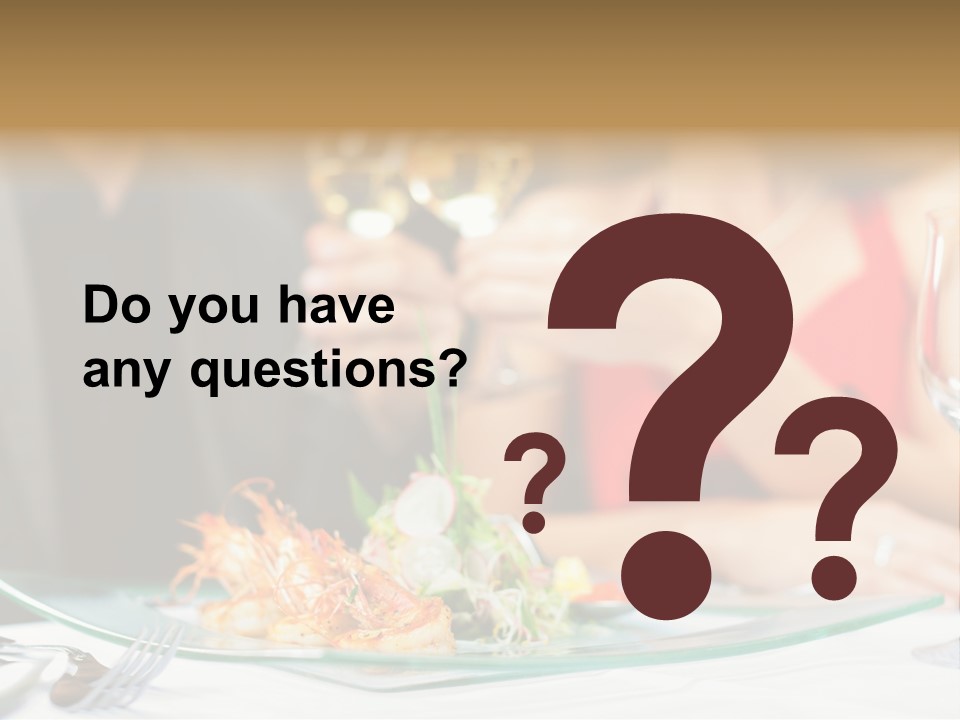 Dish Star Restaurant Gourmet Temple PowerPoint Template