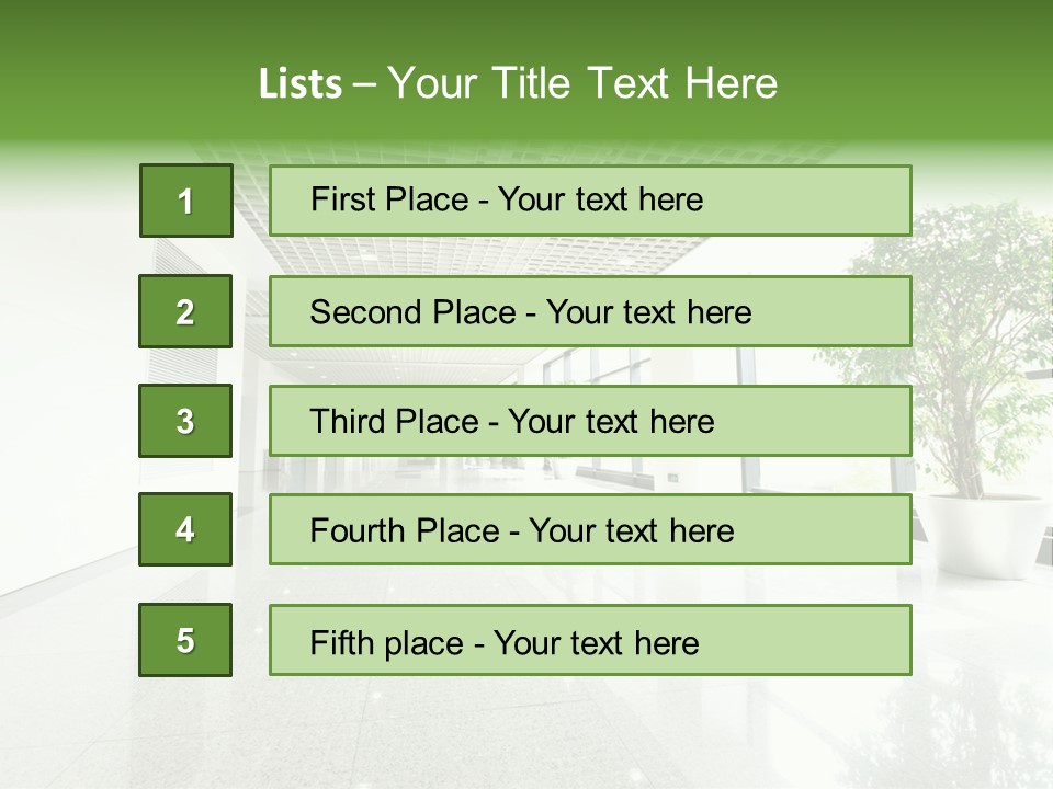 Waiting Empty Perspective PowerPoint Template