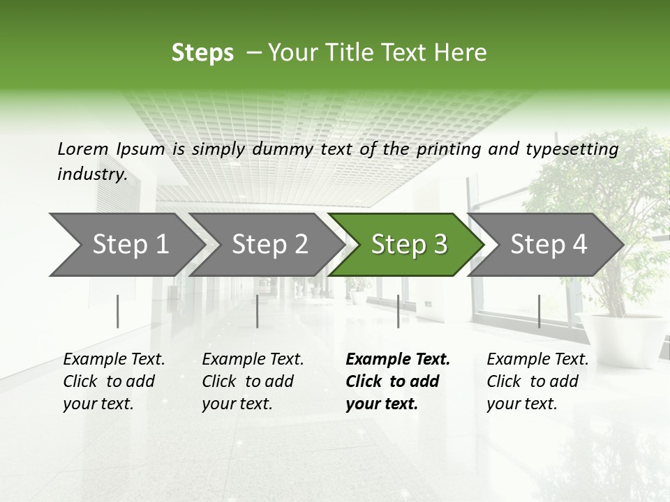 Waiting Empty Perspective PowerPoint Template