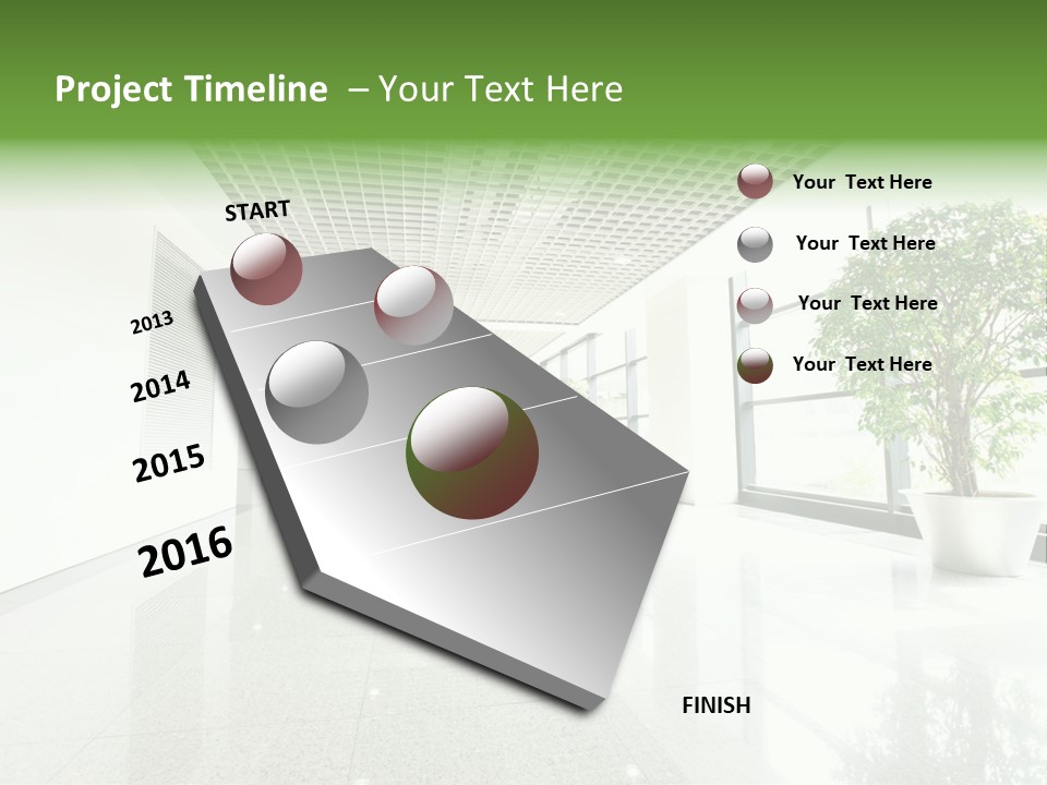 Waiting Empty Perspective PowerPoint Template