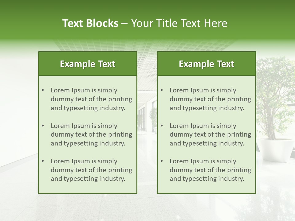 Waiting Empty Perspective PowerPoint Template