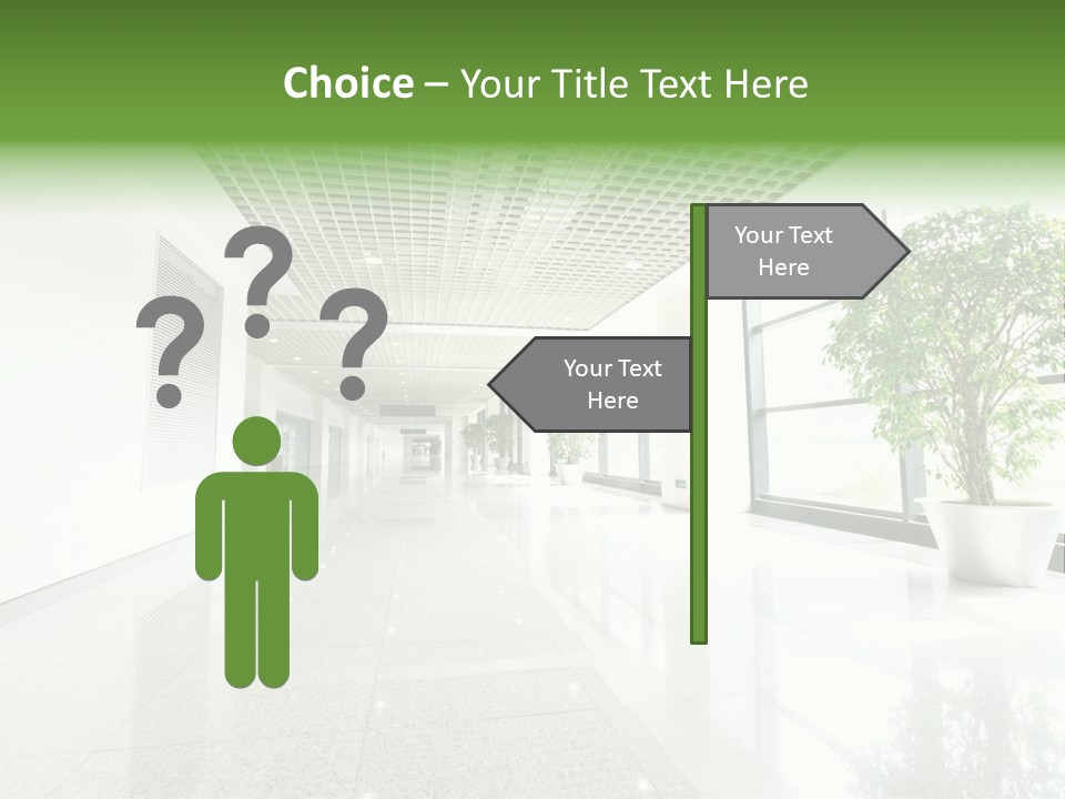 Waiting Empty Perspective PowerPoint Template