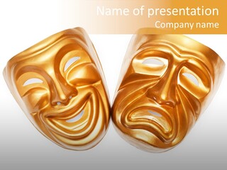 Comedy Smile Folded PowerPoint Template