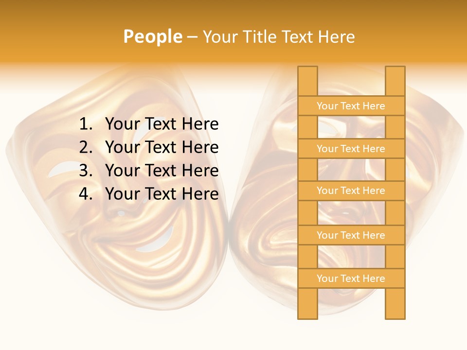 Comedy Smile Folded PowerPoint Template