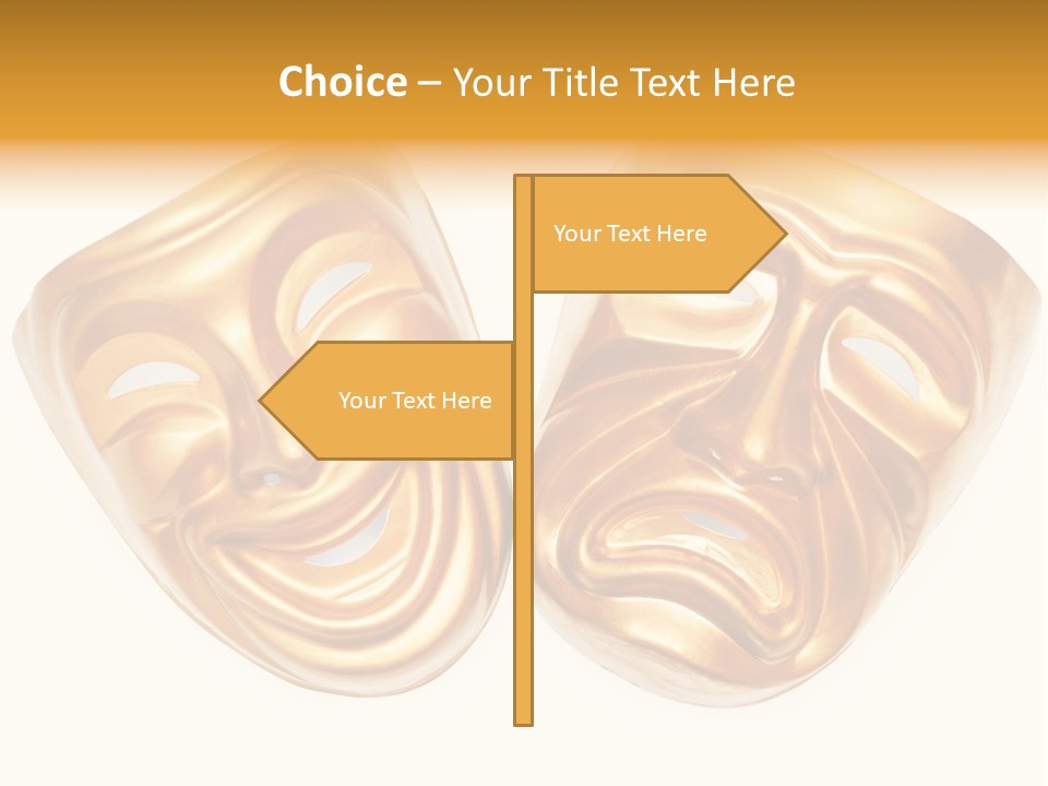 Comedy Smile Folded PowerPoint Template