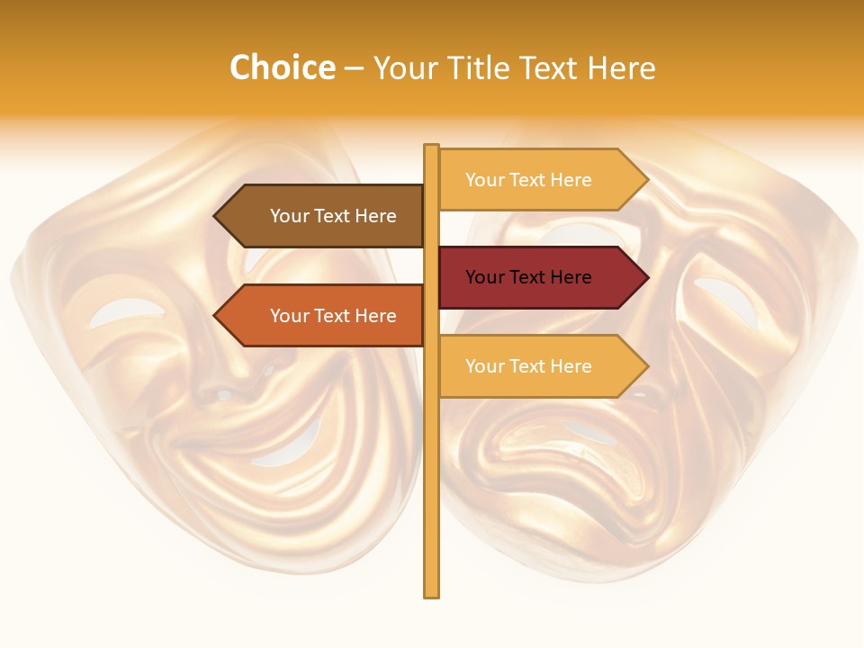 Comedy Smile Folded PowerPoint Template