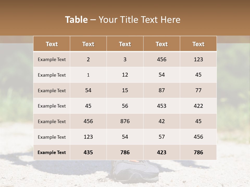 Jog Vacations Concept PowerPoint Template