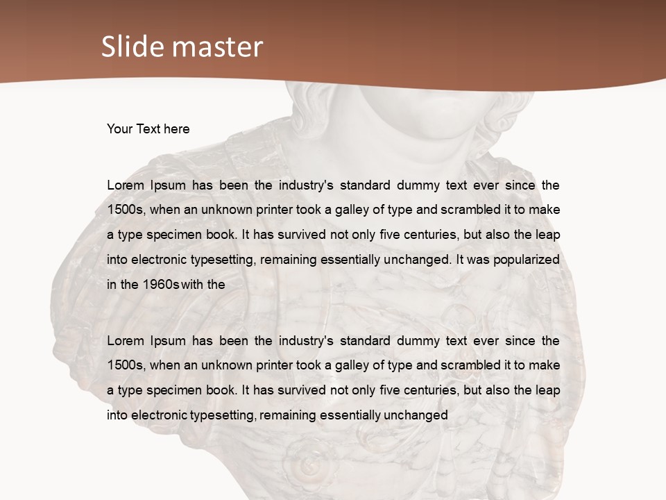 Face White Historic PowerPoint Template