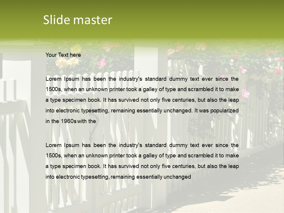 Sunny Bloom Horizontal PowerPoint Template