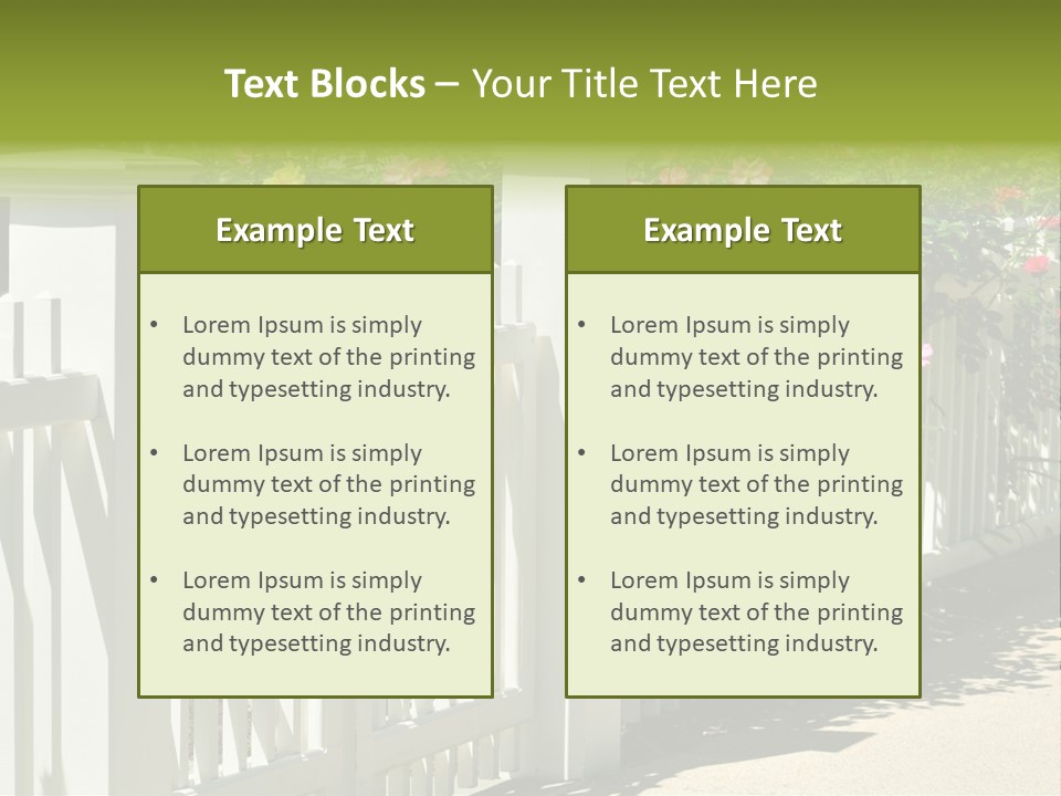 Sunny Bloom Horizontal PowerPoint Template