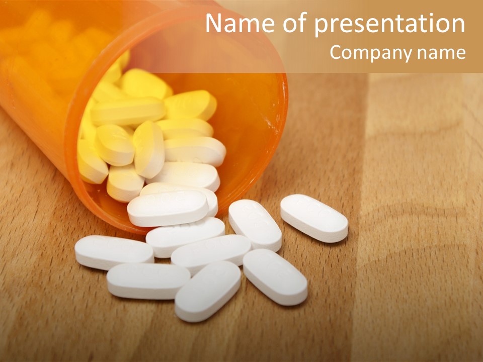 Pharmacy Health Orange PowerPoint Template