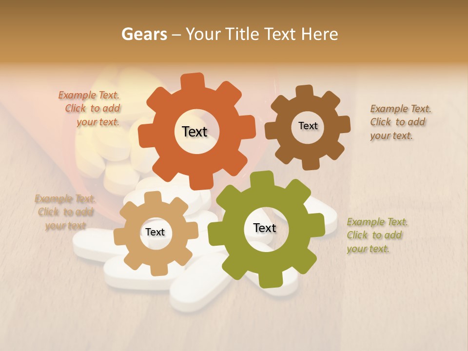 Pharmacy Health Orange PowerPoint Template
