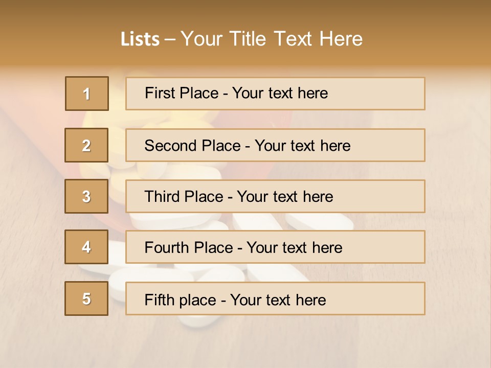 Pharmacy Health Orange PowerPoint Template