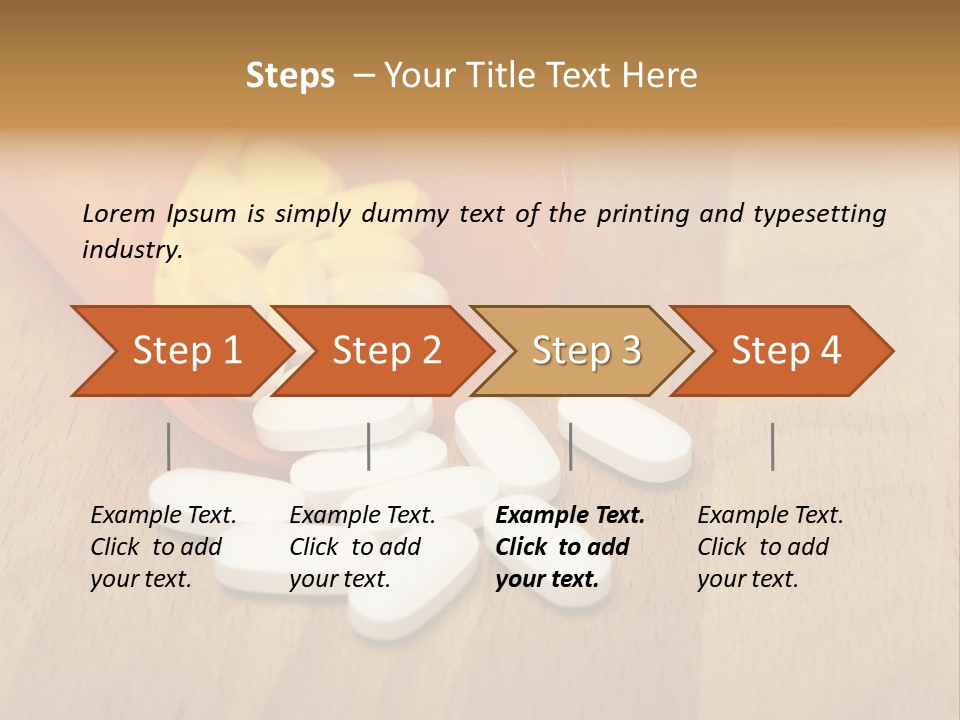 Pharmacy Health Orange PowerPoint Template