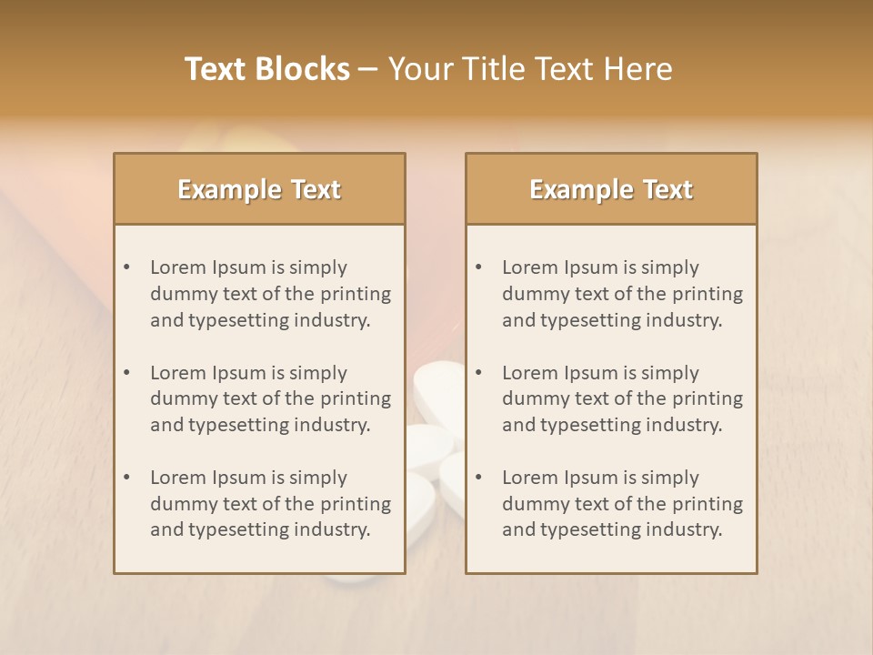 Pharmacy Health Orange PowerPoint Template