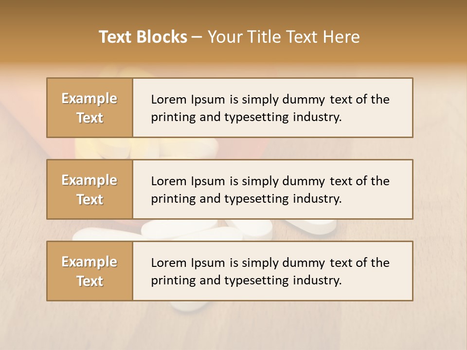 Pharmacy Health Orange PowerPoint Template