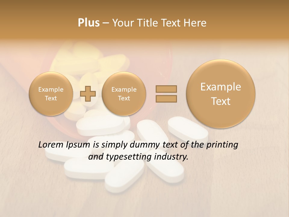 Pharmacy Health Orange PowerPoint Template