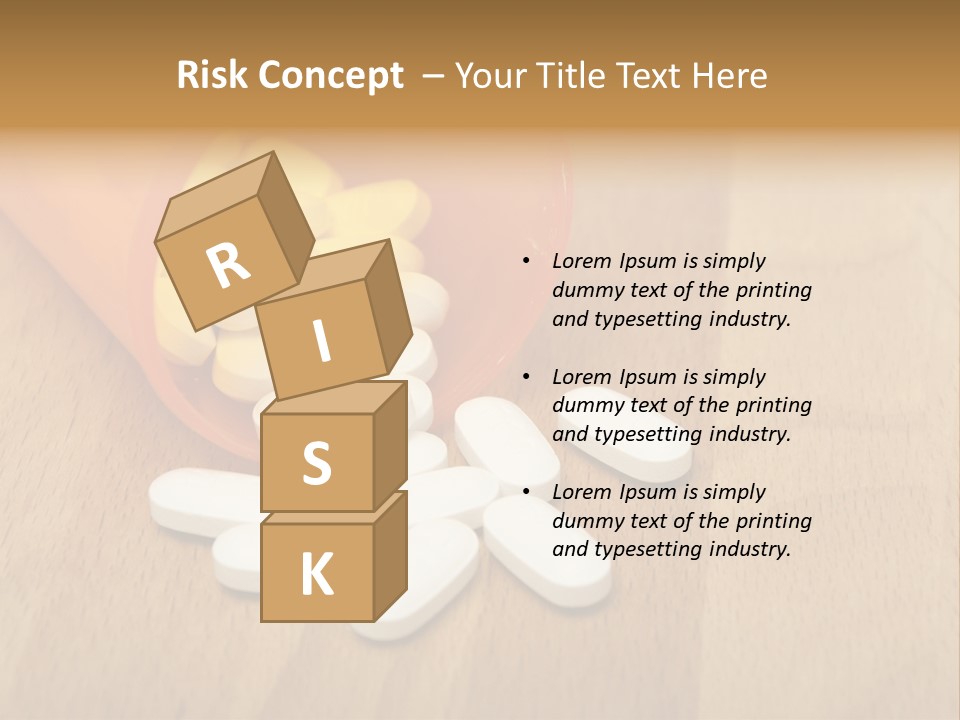 Pharmacy Health Orange PowerPoint Template