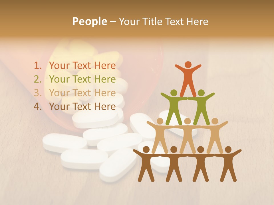 Pharmacy Health Orange PowerPoint Template