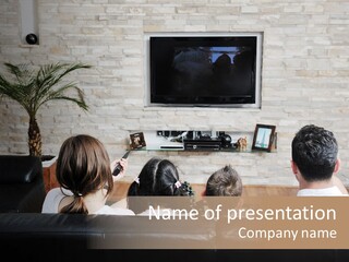 Father Laugh Casual PowerPoint Template