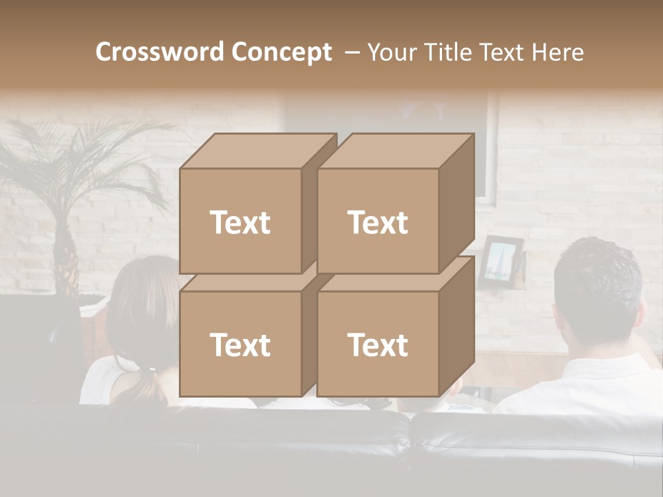 Father Laugh Casual PowerPoint Template