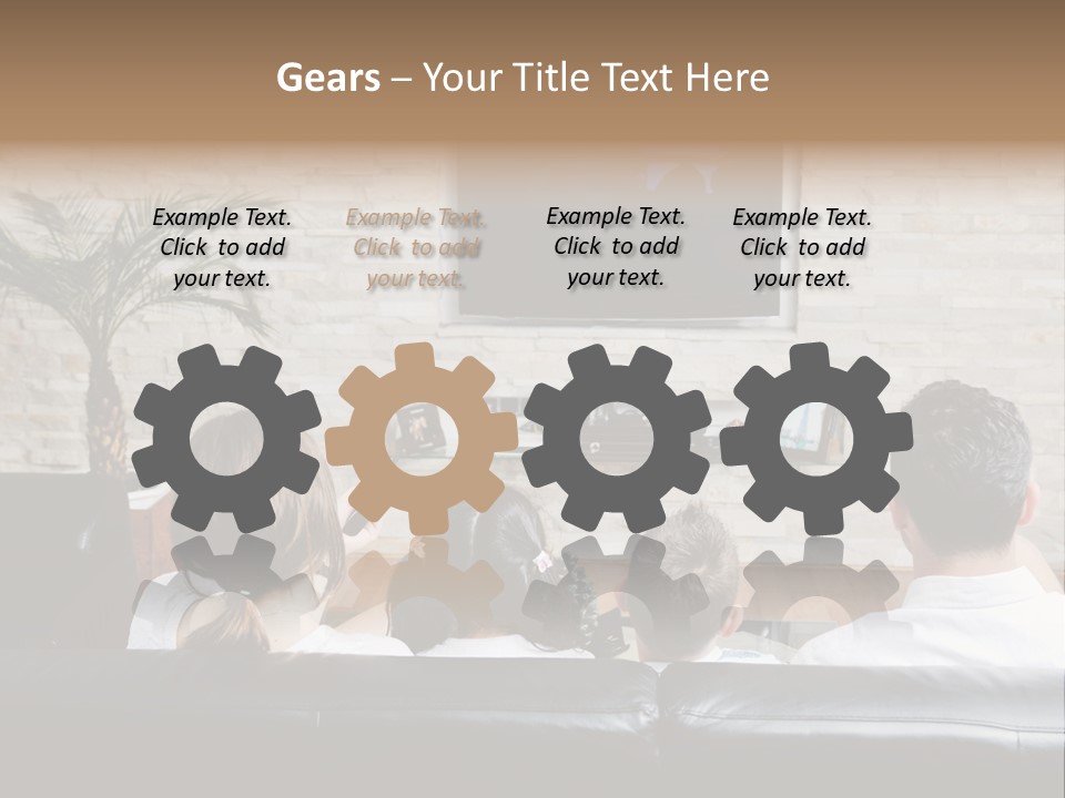 Father Laugh Casual PowerPoint Template