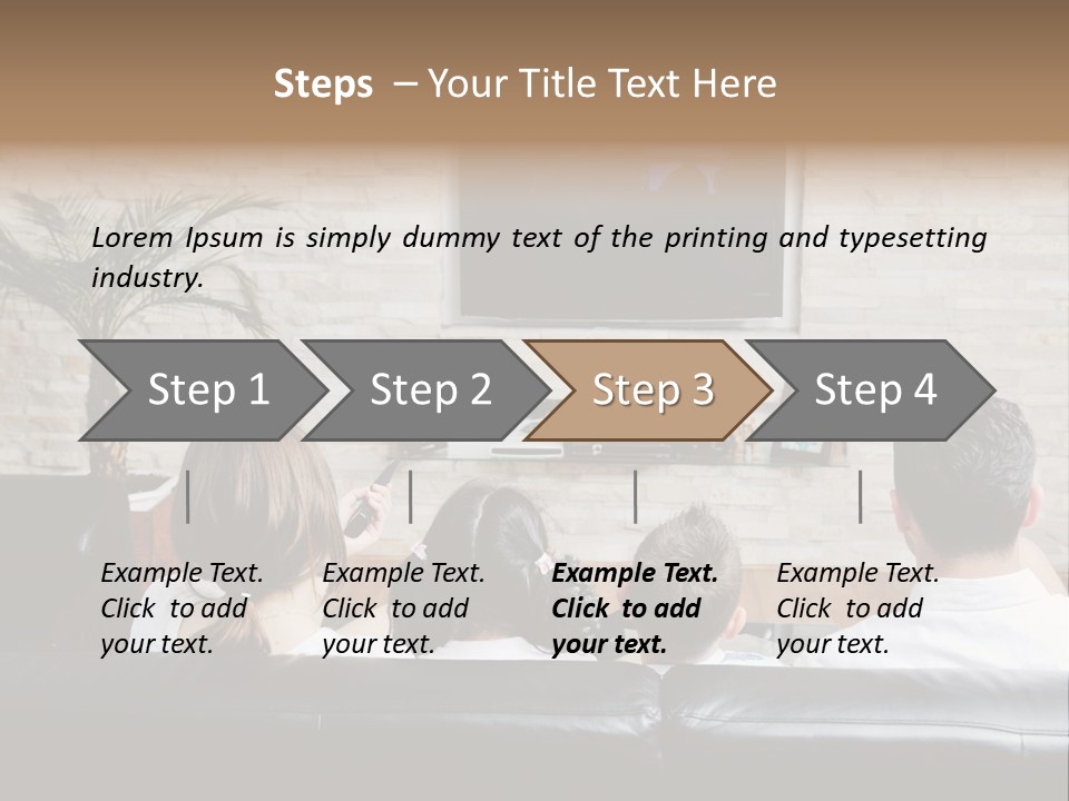 Father Laugh Casual PowerPoint Template