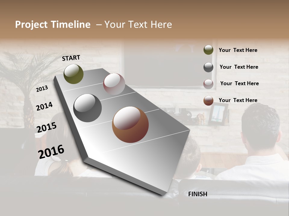 Father Laugh Casual PowerPoint Template
