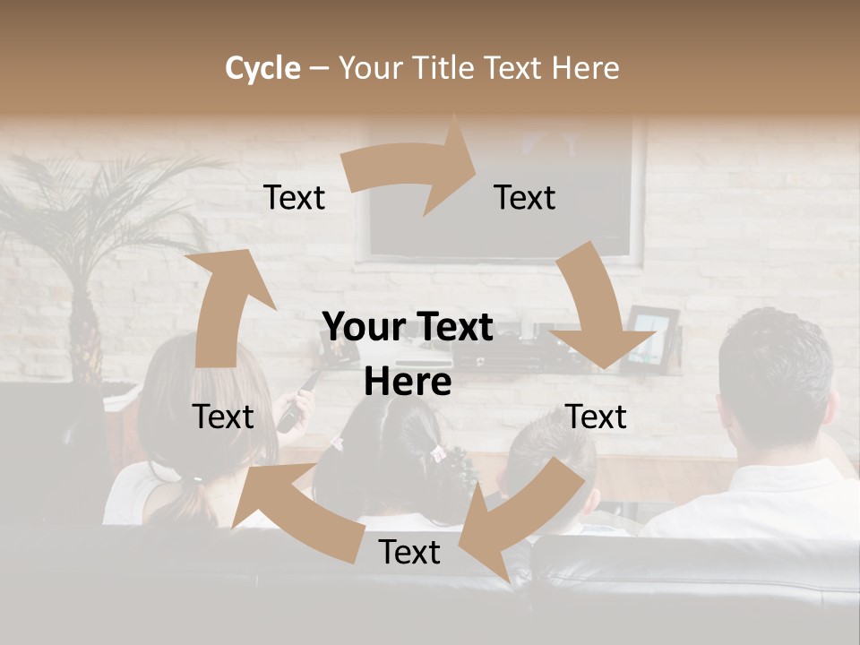 Father Laugh Casual PowerPoint Template