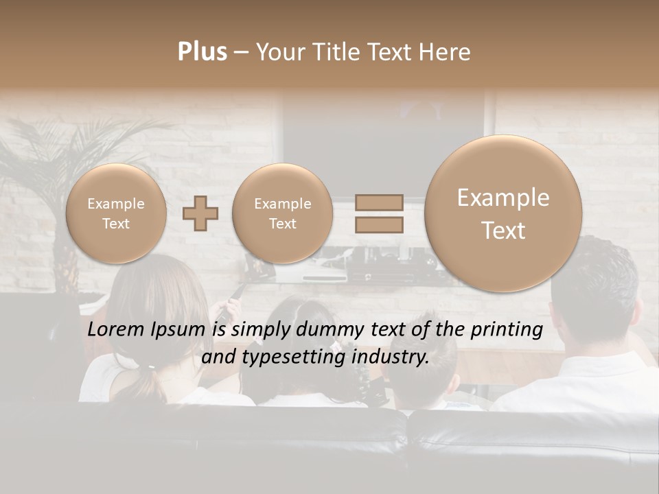Father Laugh Casual PowerPoint Template