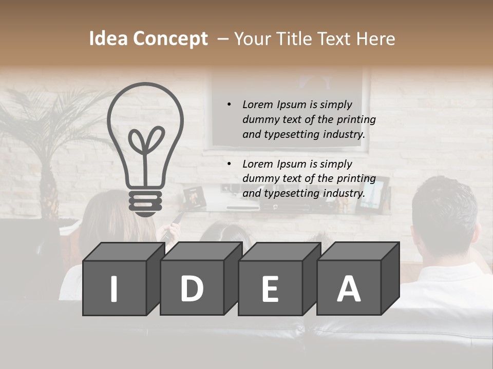 Father Laugh Casual PowerPoint Template