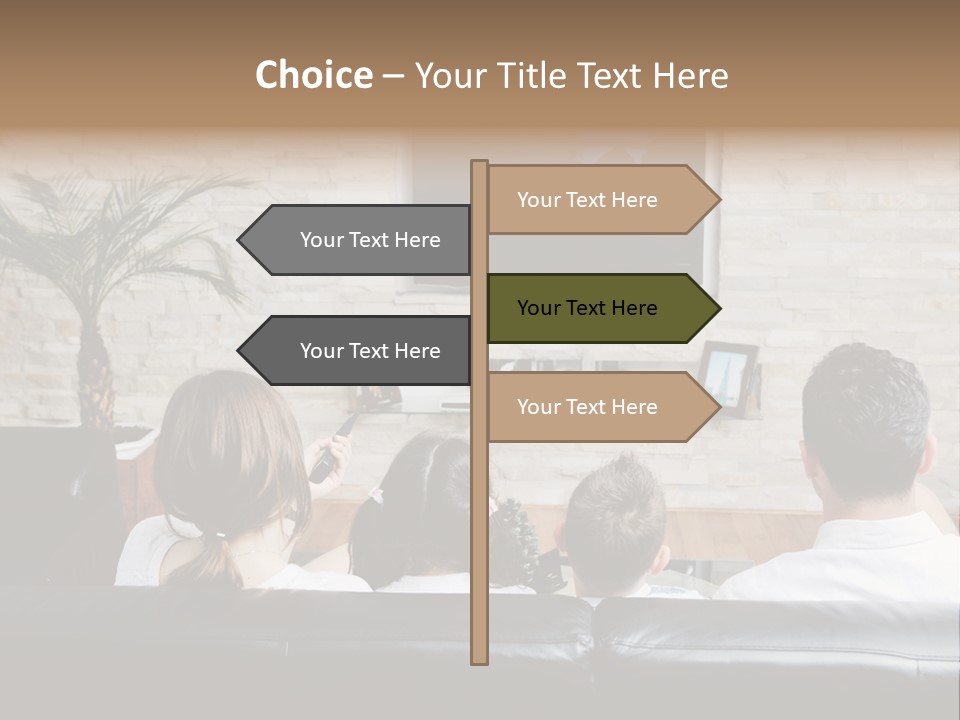 Father Laugh Casual PowerPoint Template