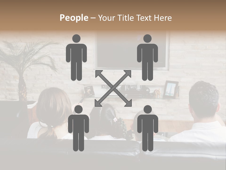 Father Laugh Casual PowerPoint Template