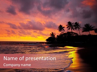 Resort Beach Travel PowerPoint Template