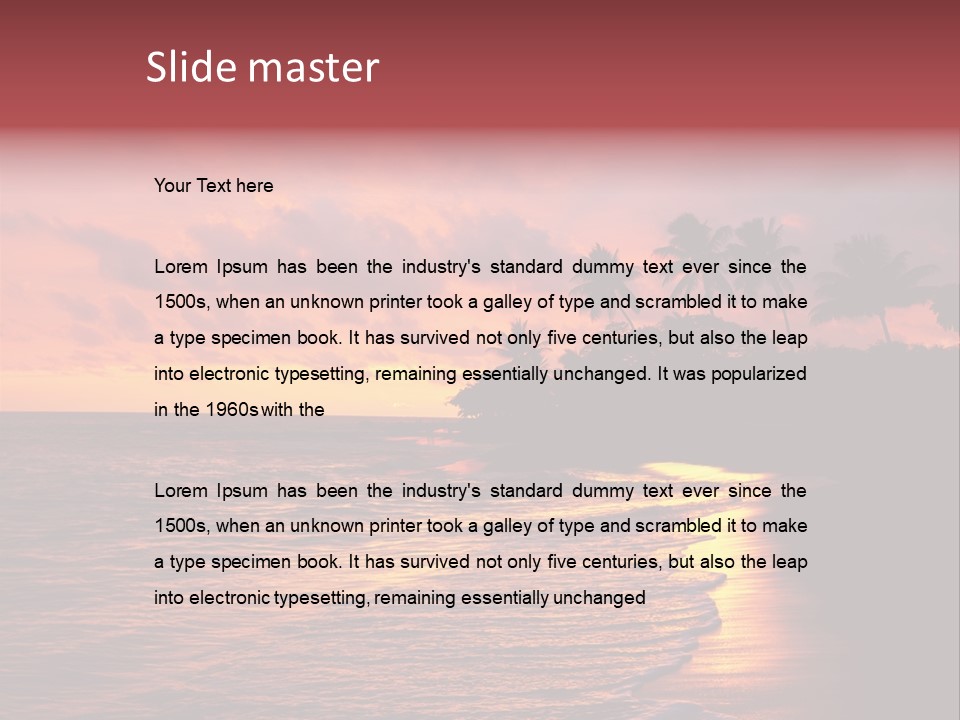 Resort Beach Travel PowerPoint Template