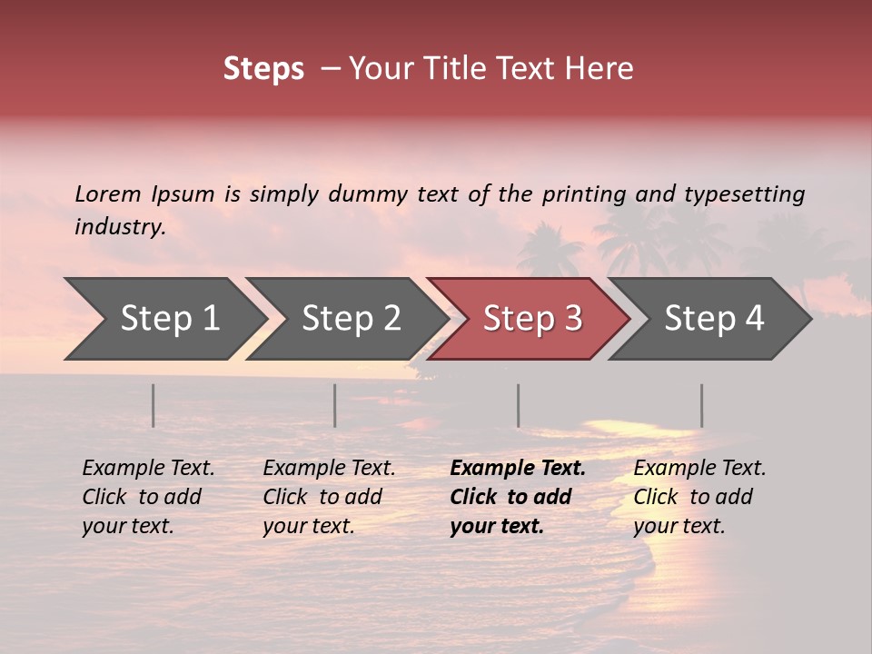 Resort Beach Travel PowerPoint Template