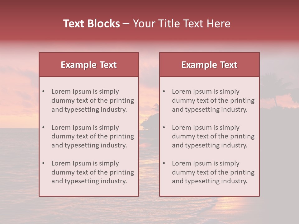 Resort Beach Travel PowerPoint Template