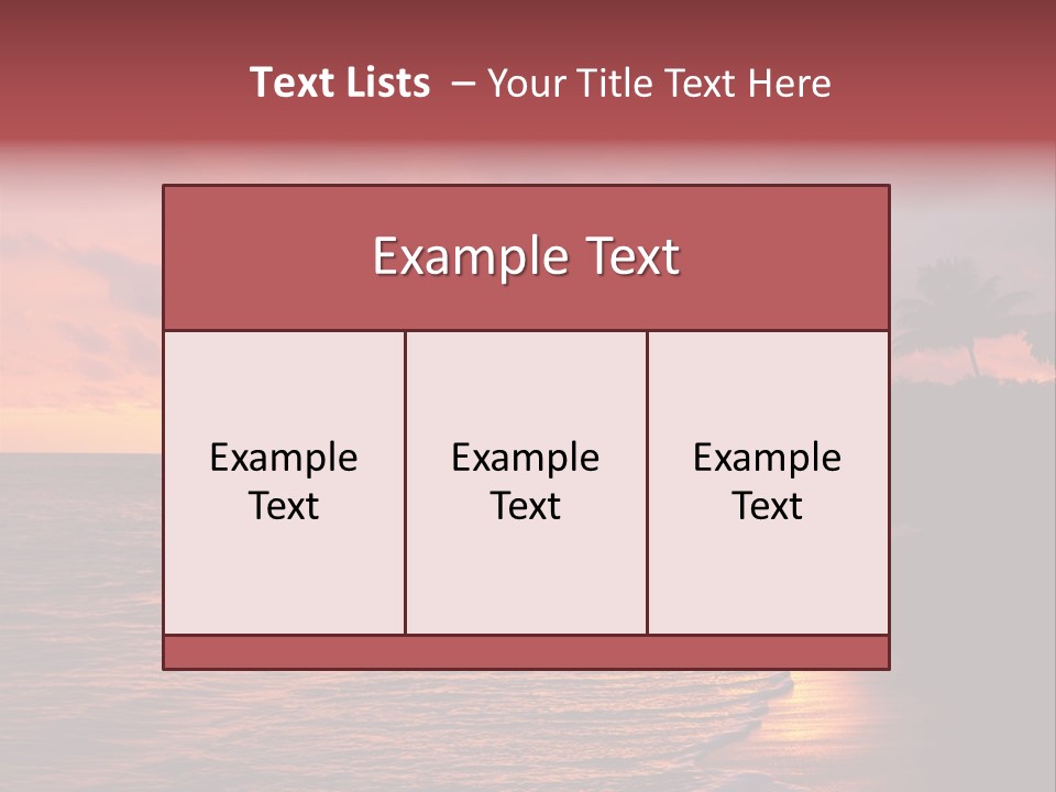 Resort Beach Travel PowerPoint Template
