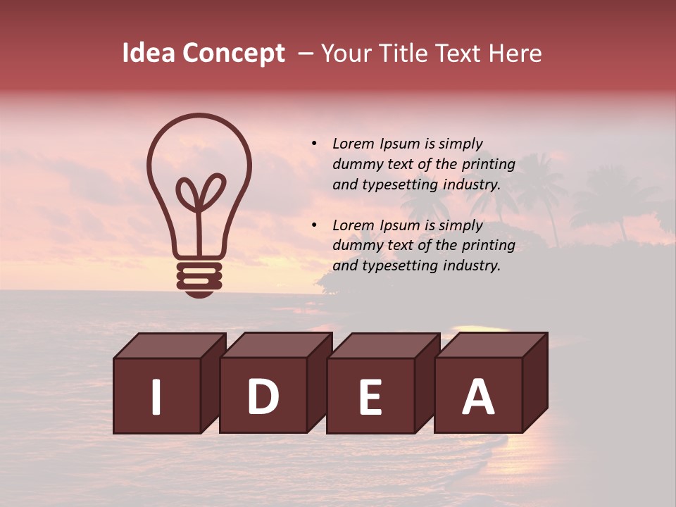 Resort Beach Travel PowerPoint Template