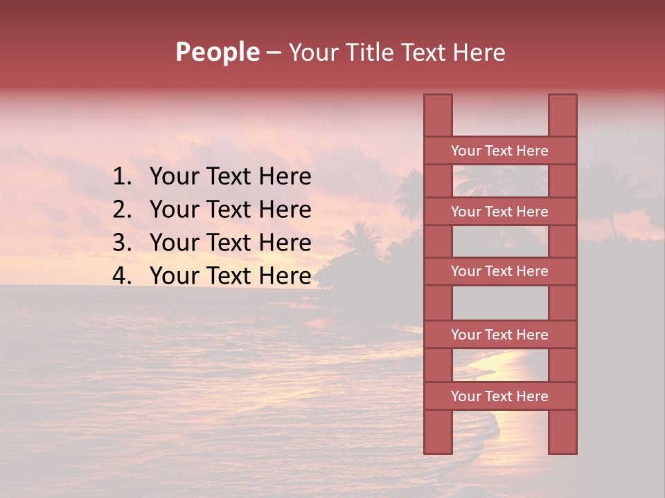 Resort Beach Travel PowerPoint Template