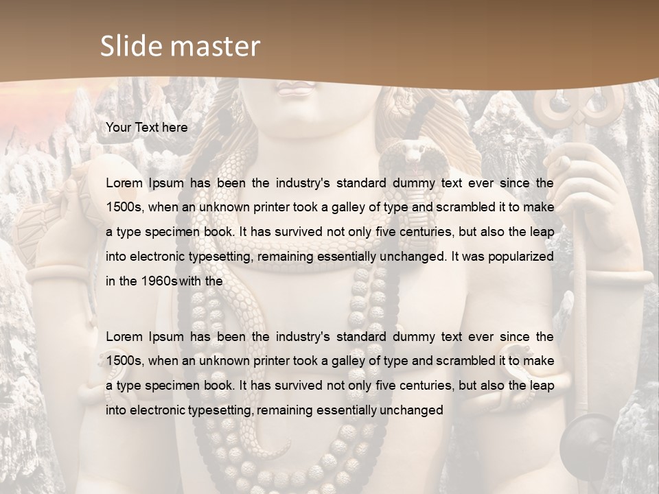 Gesture Outdoors Mythology PowerPoint Template