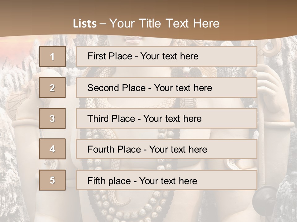 Gesture Outdoors Mythology PowerPoint Template