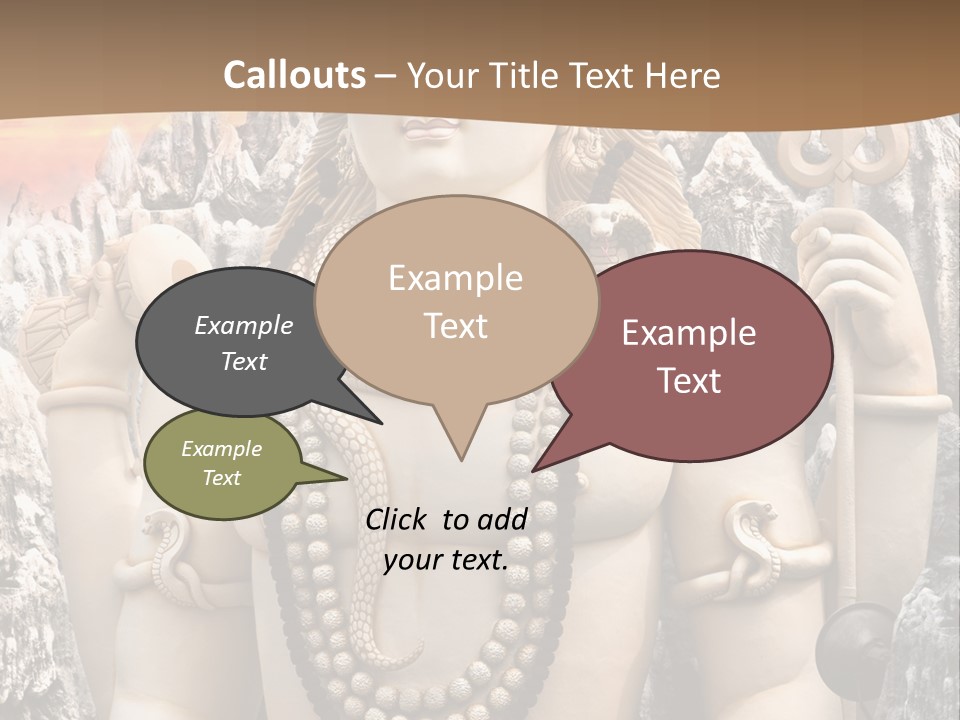 Gesture Outdoors Mythology PowerPoint Template