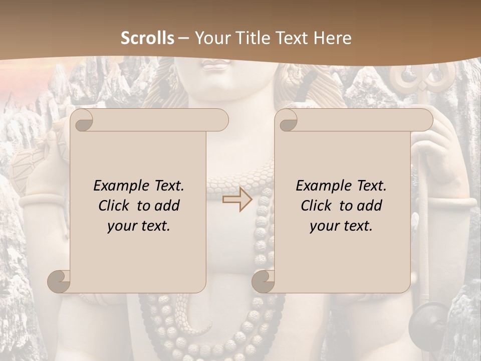 Gesture Outdoors Mythology PowerPoint Template
