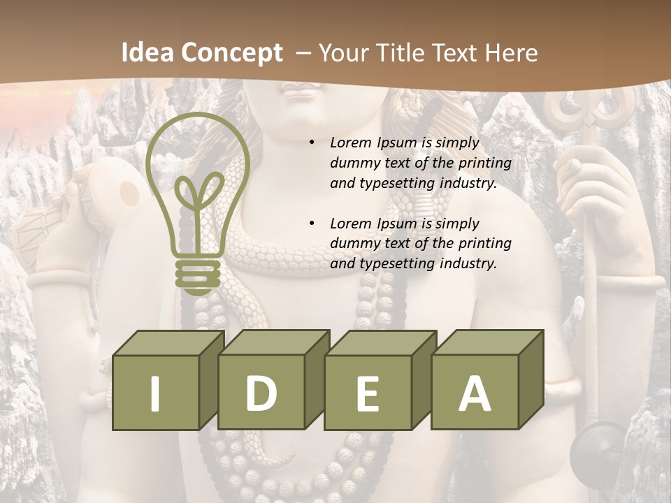 Gesture Outdoors Mythology PowerPoint Template