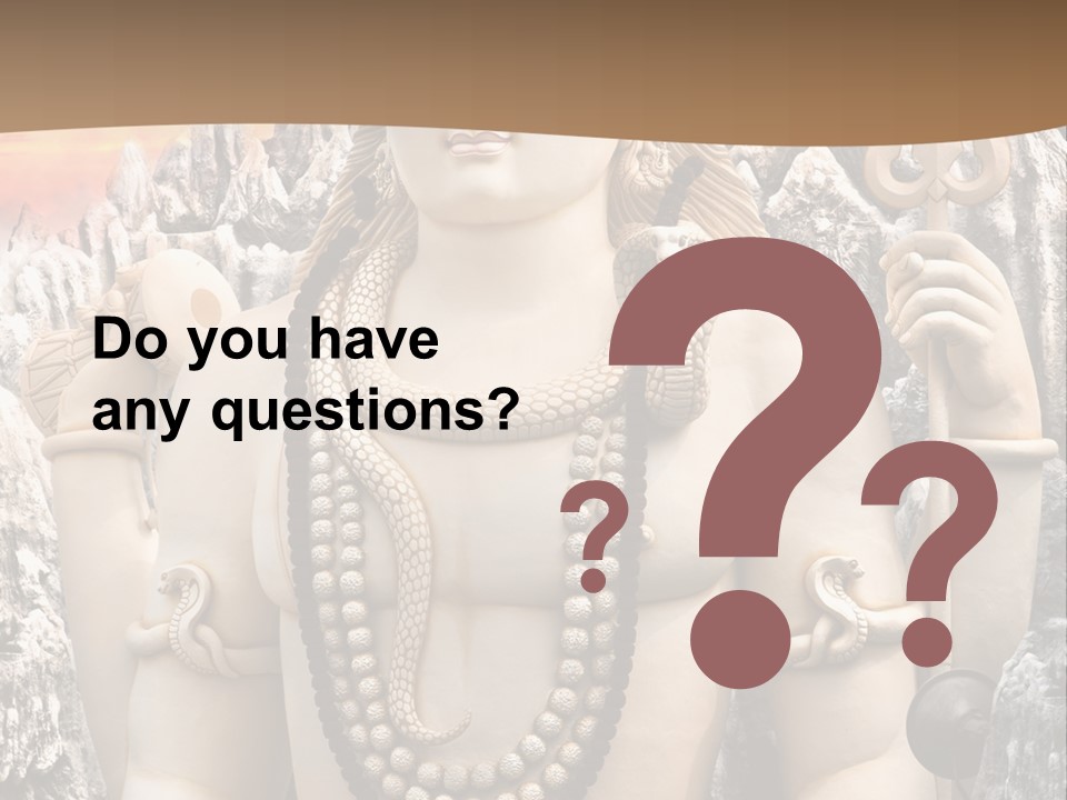 Gesture Outdoors Mythology PowerPoint Template