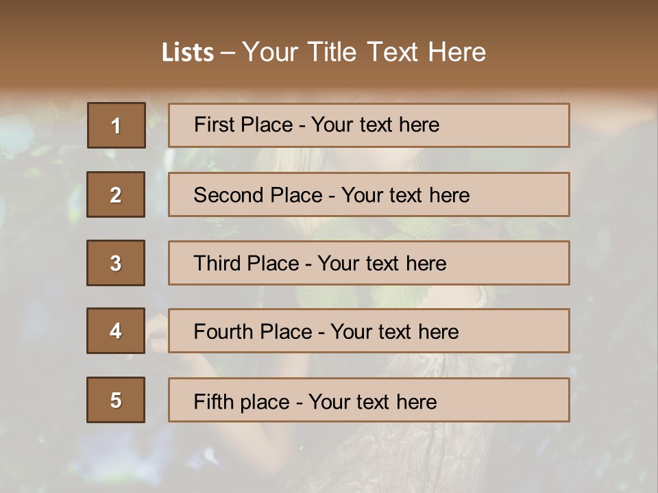 Lovely Person Background PowerPoint Template