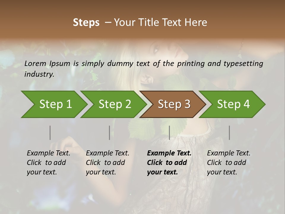 Lovely Person Background PowerPoint Template