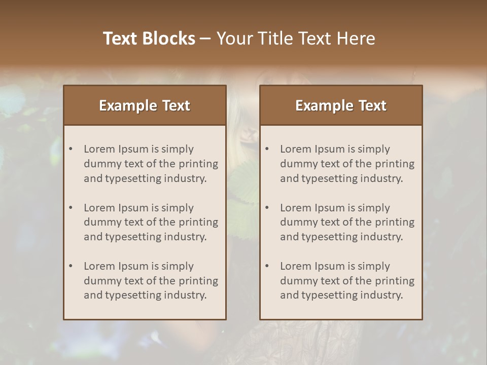 Lovely Person Background PowerPoint Template