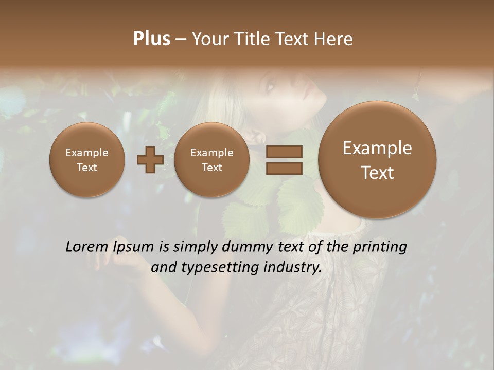 Lovely Person Background PowerPoint Template
